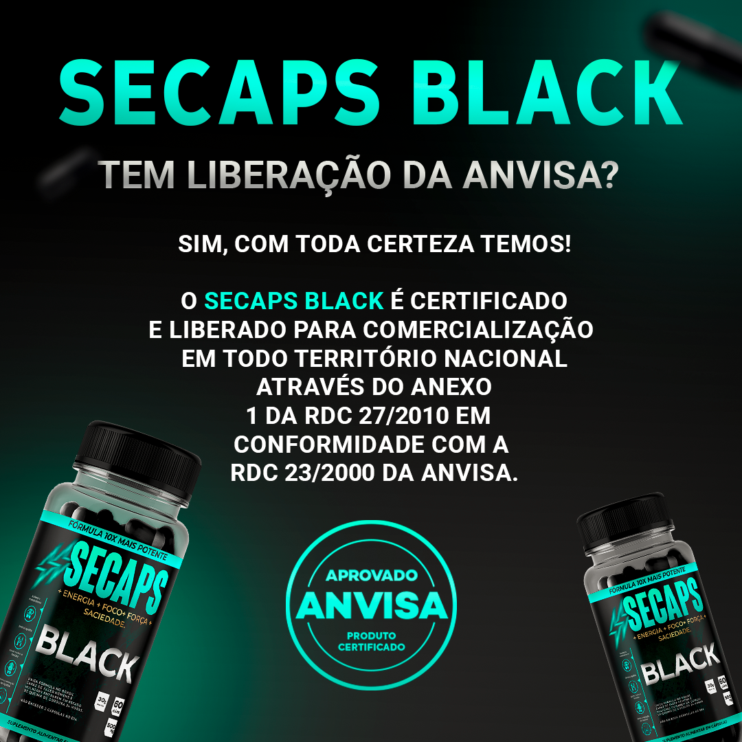 aprovação anvisa secaps black