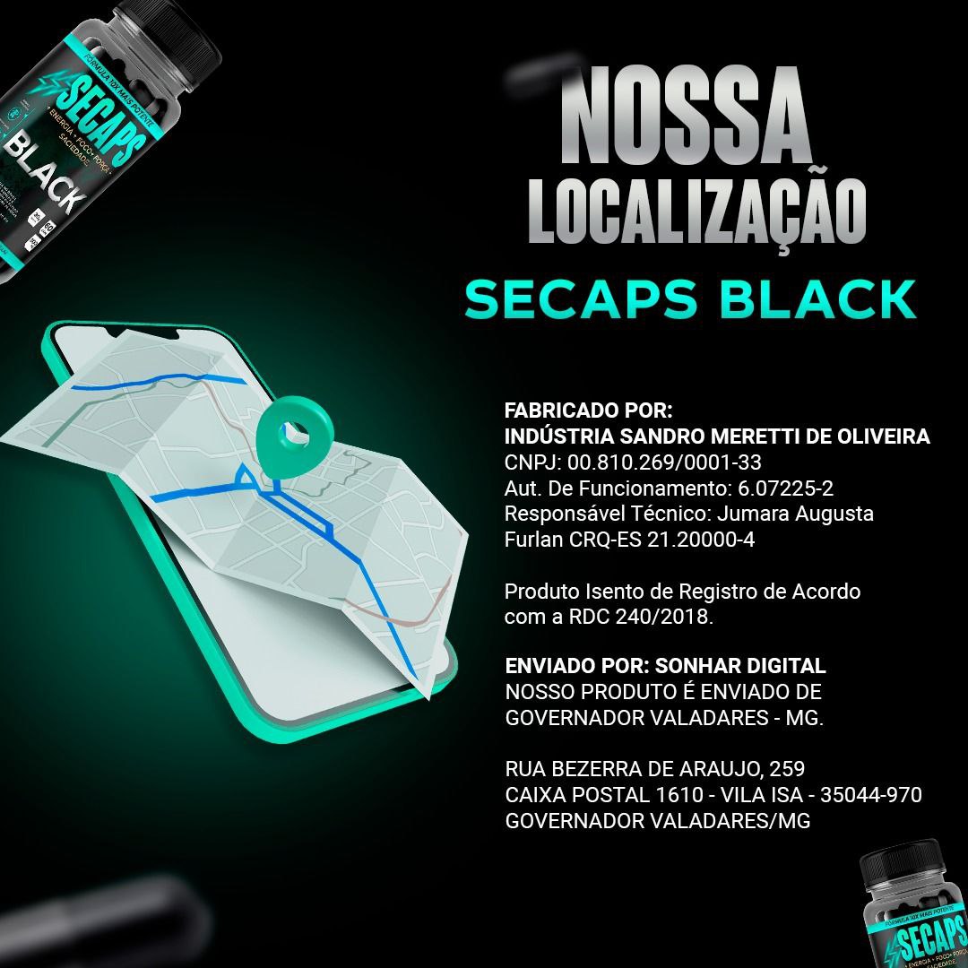 secaps black localização